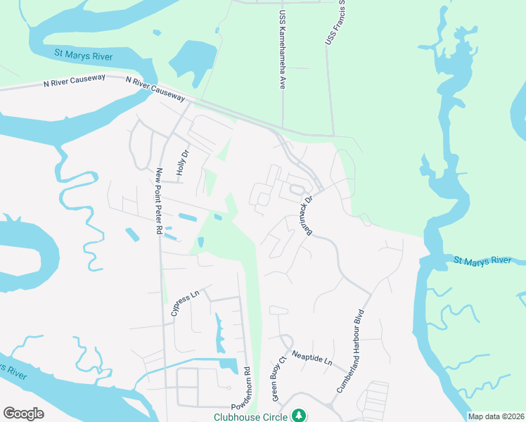 map of restaurants, bars, coffee shops, grocery stores, and more near 106 Tacatacoru Court in St. Marys