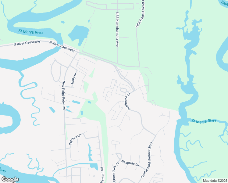 map of restaurants, bars, coffee shops, grocery stores, and more near 113 Hamlet Circle in St. Marys
