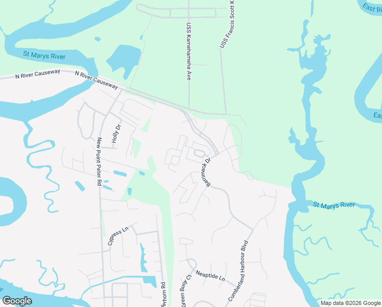 map of restaurants, bars, coffee shops, grocery stores, and more near 108 Hamlet Circle in St. Marys