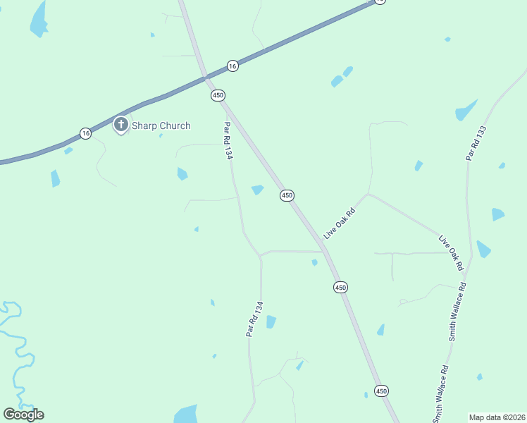 map of restaurants, bars, coffee shops, grocery stores, and more near 16096 Par Road 134 in Franklinton