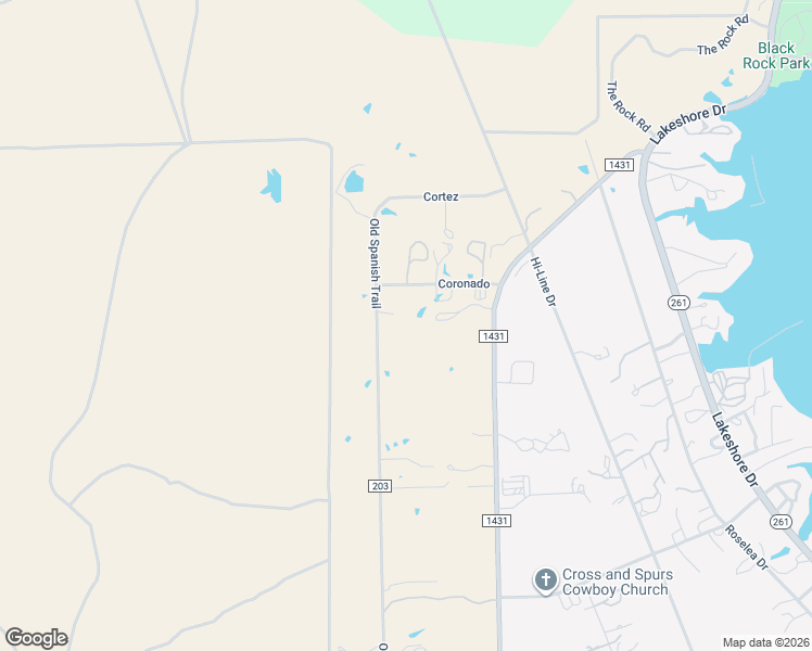 map of restaurants, bars, coffee shops, grocery stores, and more near 1450 Old Spanish Trail in Buchanan Dam