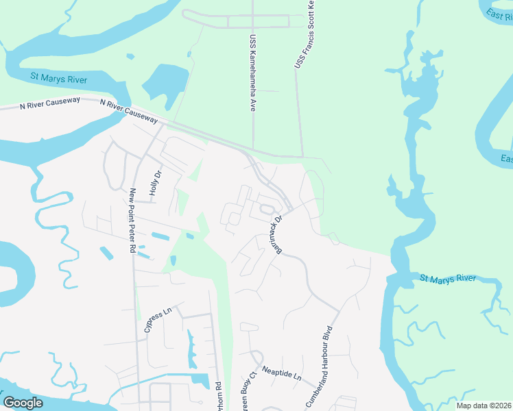 map of restaurants, bars, coffee shops, grocery stores, and more near 113 Hamlet Circle in St. Marys