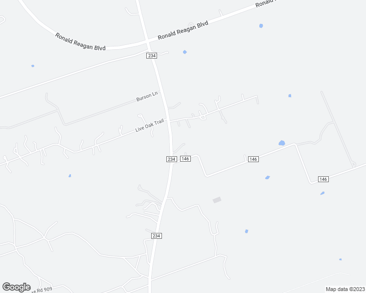 map of restaurants, bars, coffee shops, grocery stores, and more near 1950 Co Road 146 in Georgetown