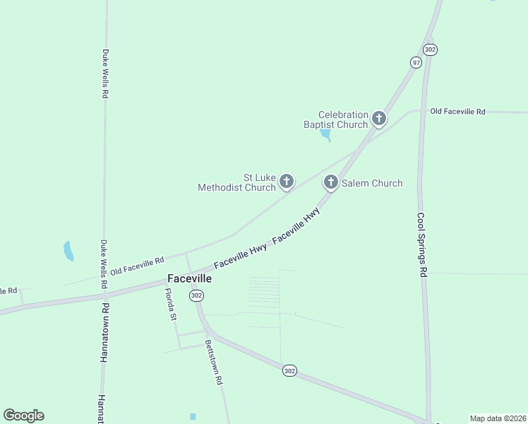 map of restaurants, bars, coffee shops, grocery stores, and more near 501-599 Old Faceville Road in Bainbridge