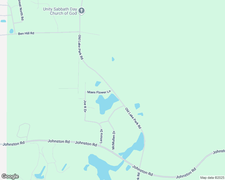 map of restaurants, bars, coffee shops, grocery stores, and more near Old Lake Park Road in Lowndes County