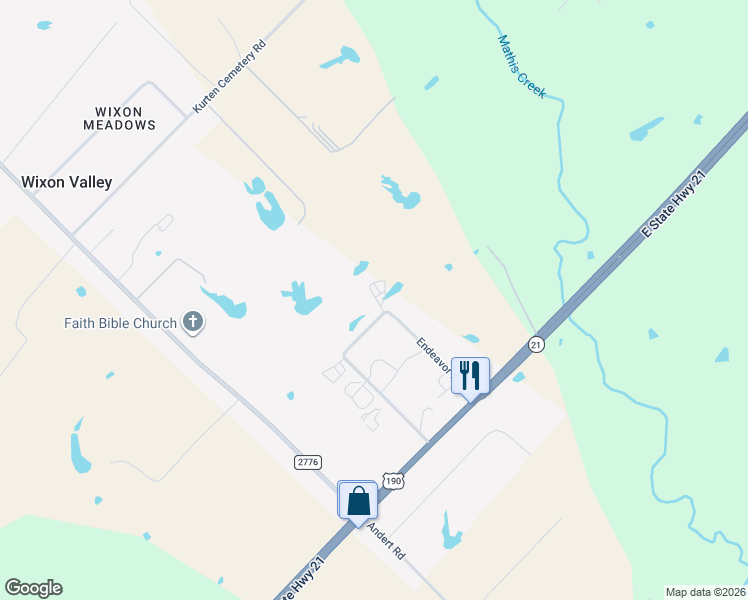 map of restaurants, bars, coffee shops, grocery stores, and more near 3742 Endeavor Loop in Bryan