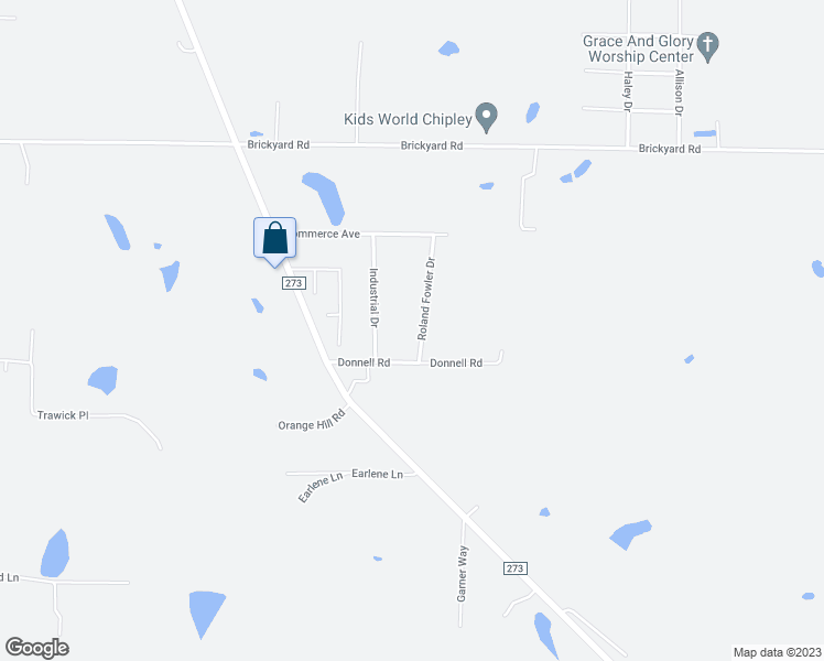 map of restaurants, bars, coffee shops, grocery stores, and more near 1128 Roland Fowler Drive in Chipley