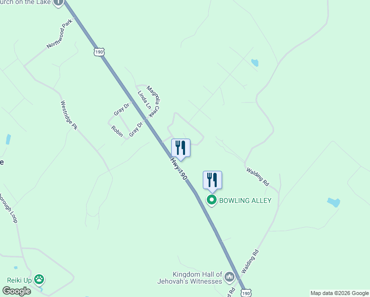 map of restaurants, bars, coffee shops, grocery stores, and more near 202 Spring Creek Loop in Livingston