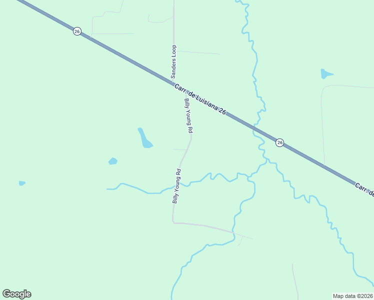 map of restaurants, bars, coffee shops, grocery stores, and more near Billy Young Road in Sugartown