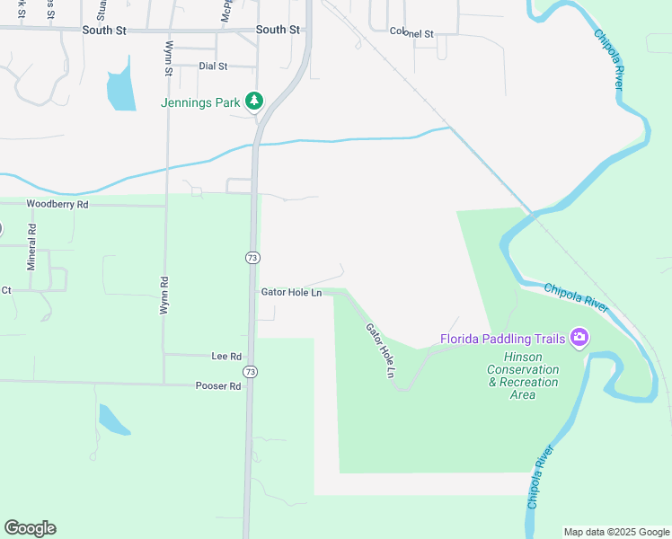 map of restaurants, bars, coffee shops, grocery stores, and more near 4452 Gator Hole Lane in Marianna