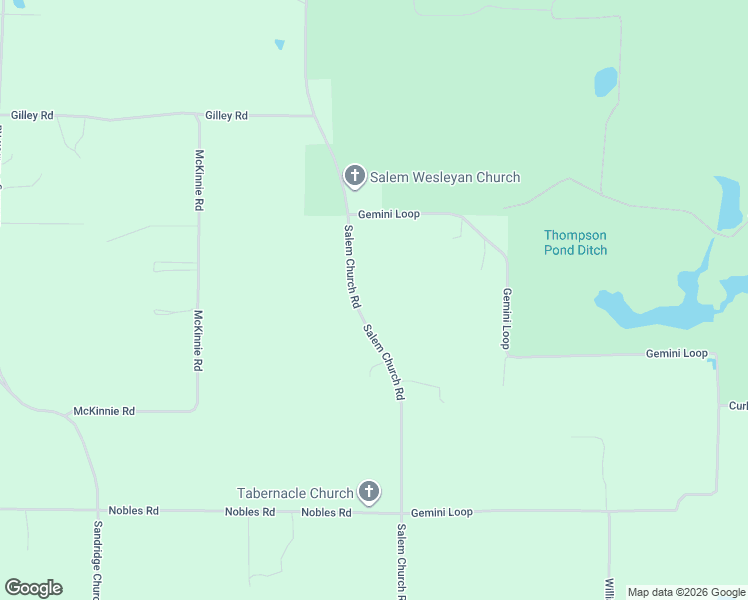 map of restaurants, bars, coffee shops, grocery stores, and more near 3087-3121 Salem Church Road in Sneads
