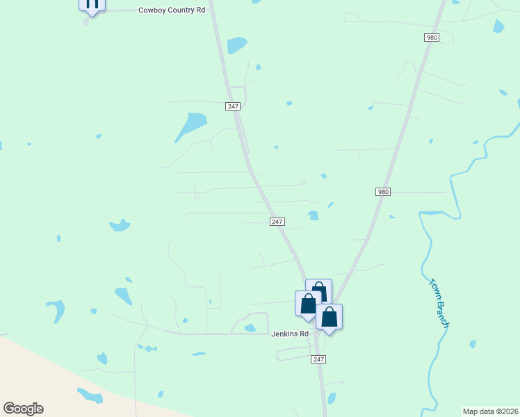 map of restaurants, bars, coffee shops, grocery stores, and more near 365 Farm to Market Road 247 in Huntsville