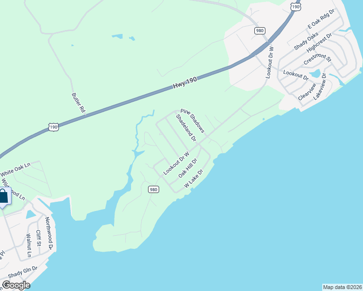 map of restaurants, bars, coffee shops, grocery stores, and more near 51 Tall Timbers in Point Blank