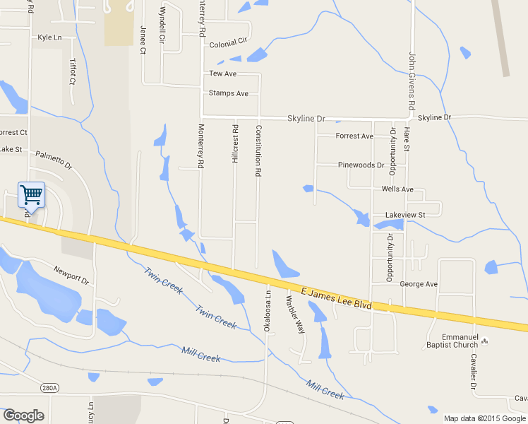 map of restaurants, bars, coffee shops, grocery stores, and more near 5329 Constitution Road in Crestview