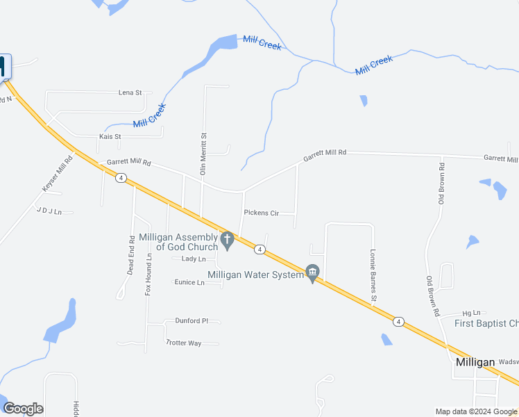 map of restaurants, bars, coffee shops, grocery stores, and more near 1669 Pickens Circle in Baker