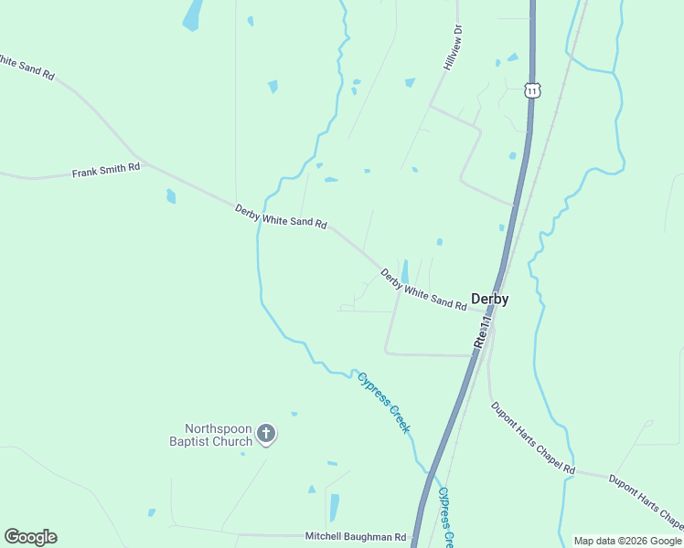 map of restaurants, bars, coffee shops, grocery stores, and more near 620 Derby White Sand Road in Poplarville