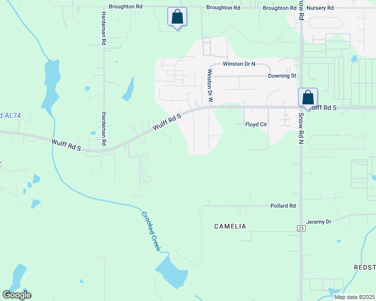 map of restaurants, bars, coffee shops, grocery stores, and more near 3350 Semmes Woods Dr in Semmes