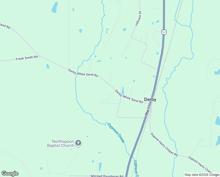 map of restaurants, bars, coffee shops, grocery stores, and more near 620 Derby White Sand Road in Poplarville