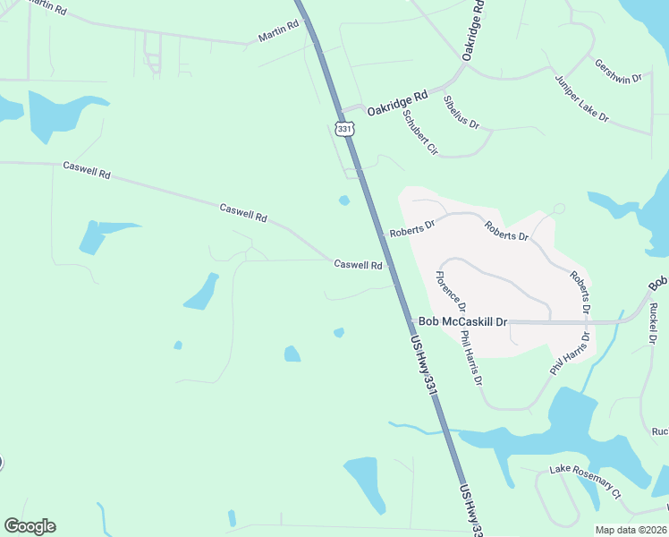 map of restaurants, bars, coffee shops, grocery stores, and more near 275 Caswell Road in DeFuniak Springs