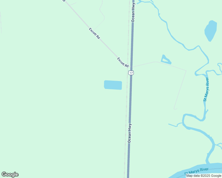 map of restaurants, bars, coffee shops, grocery stores, and more near 1456 Escott Road in Kingsland