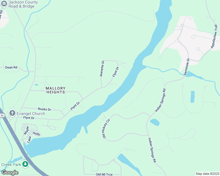 map of restaurants, bars, coffee shops, grocery stores, and more near 4988 Flynt Dr in Marianna