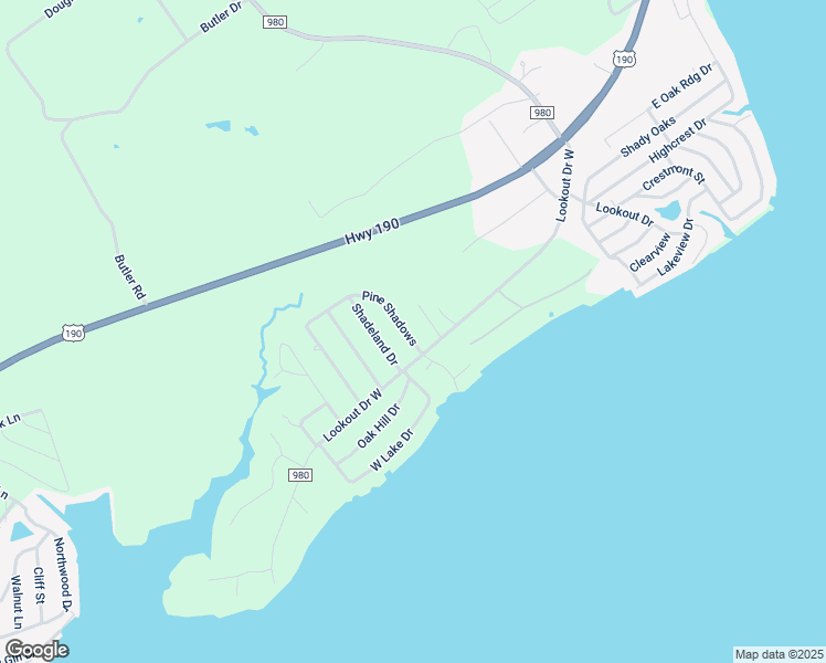 map of restaurants, bars, coffee shops, grocery stores, and more near 50 Pine Shadows in Point Blank