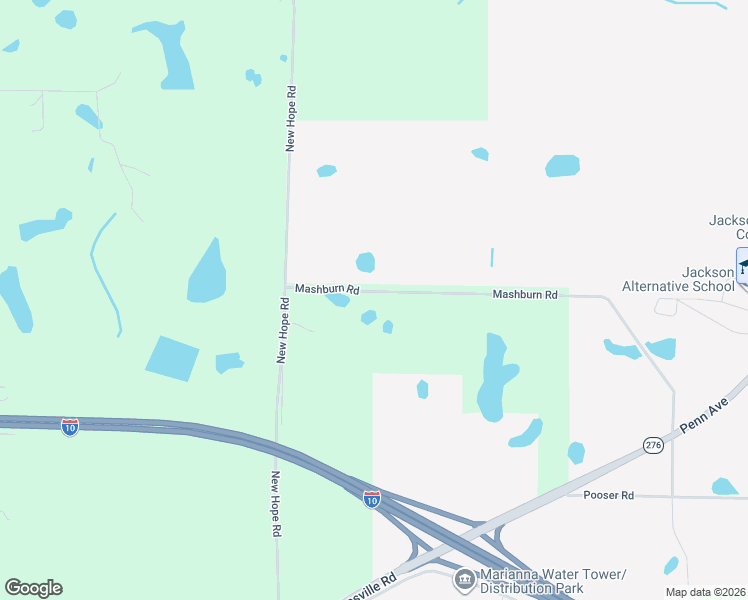 map of restaurants, bars, coffee shops, grocery stores, and more near 2647-2799 Mashburn Rd in Marianna