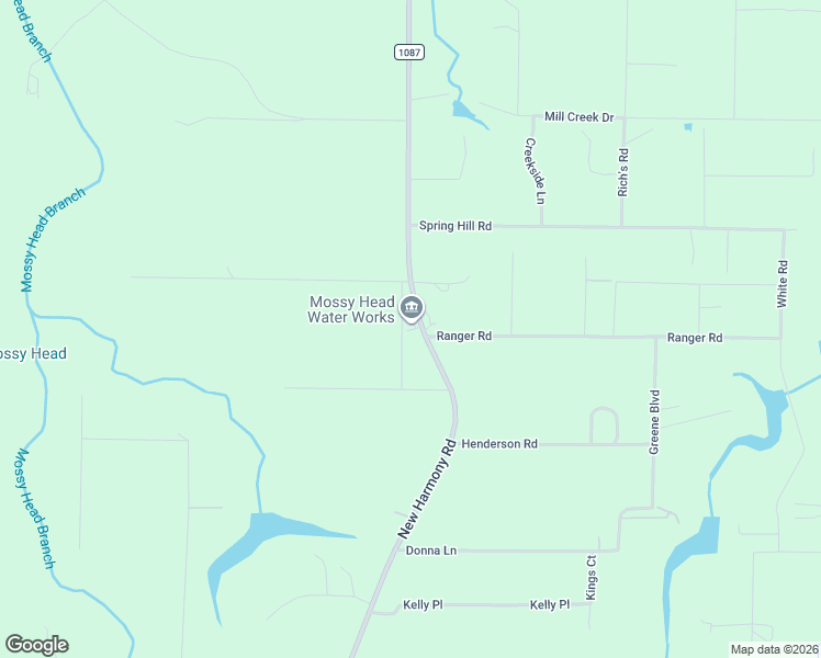 map of restaurants, bars, coffee shops, grocery stores, and more near 1494 County Highway 1087 in DeFuniak Springs