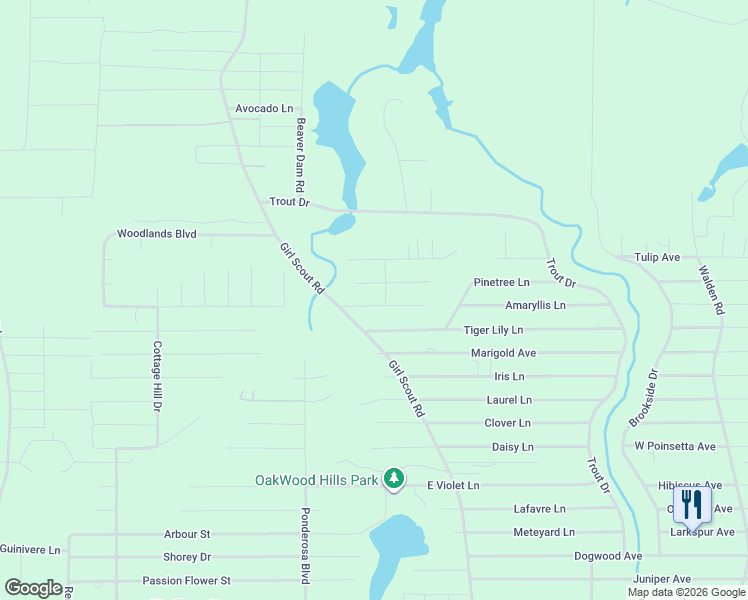 map of restaurants, bars, coffee shops, grocery stores, and more near 89 Rosewood Lane in DeFuniak Springs