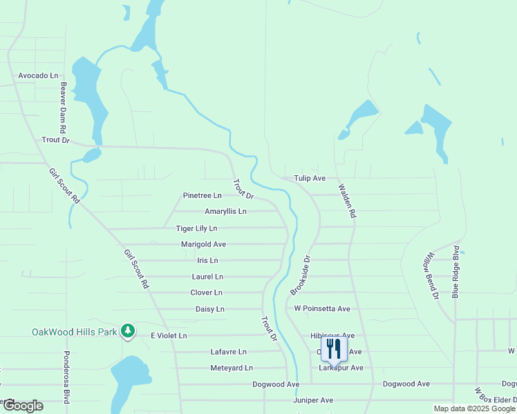 map of restaurants, bars, coffee shops, grocery stores, and more near 307 Amaryllis Lane in DeFuniak Springs
