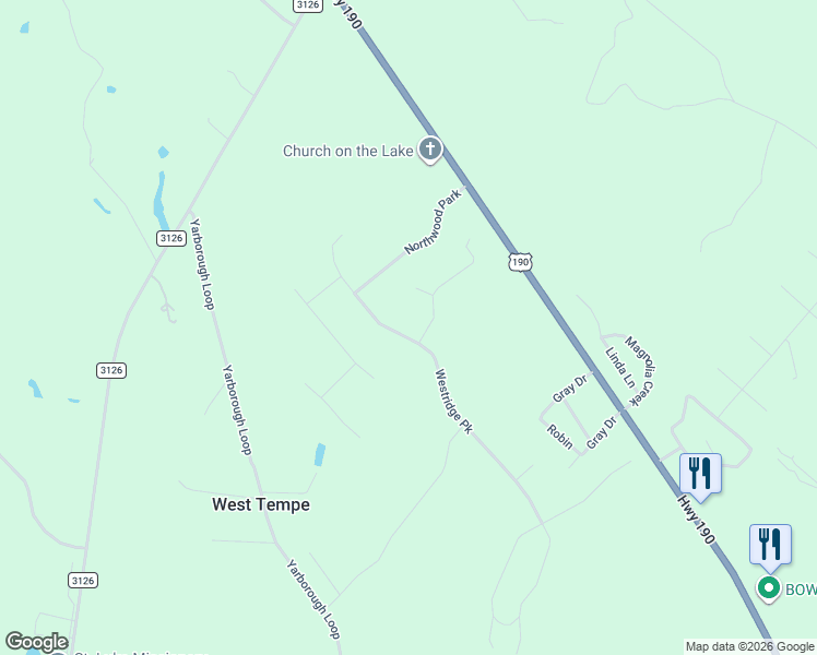 map of restaurants, bars, coffee shops, grocery stores, and more near 323 Westridge Park in Livingston