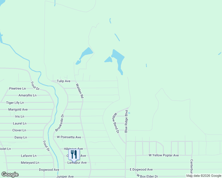 map of restaurants, bars, coffee shops, grocery stores, and more near 34 West Poinsetta Avenue in DeFuniak Springs