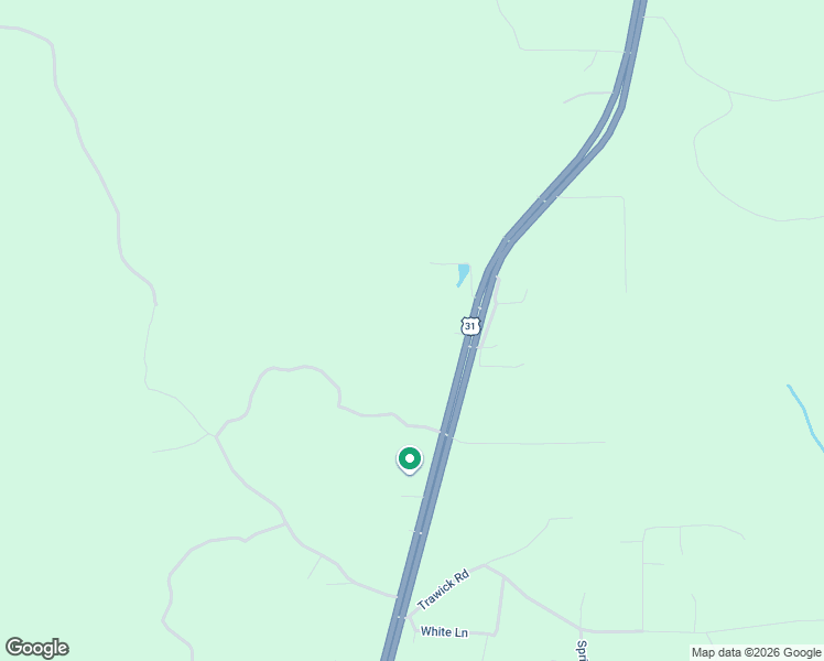 map of restaurants, bars, coffee shops, grocery stores, and more near 36987 Alabama 59 in Bay Minette