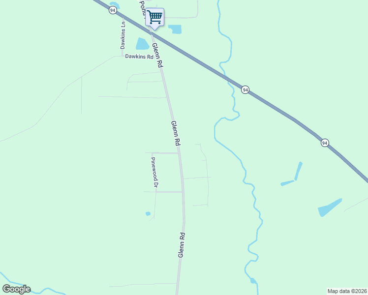 map of restaurants, bars, coffee shops, grocery stores, and more near 6007 Glenn Road in Valdosta