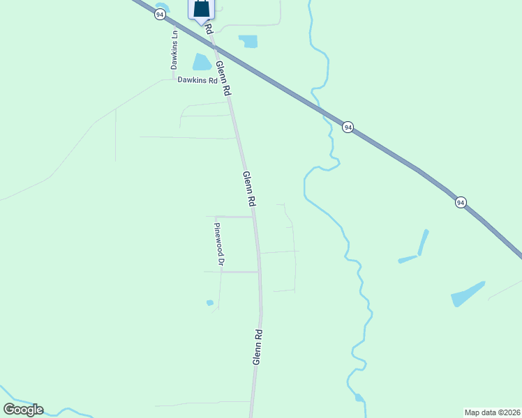 map of restaurants, bars, coffee shops, grocery stores, and more near 6007 Glenn Road in Valdosta