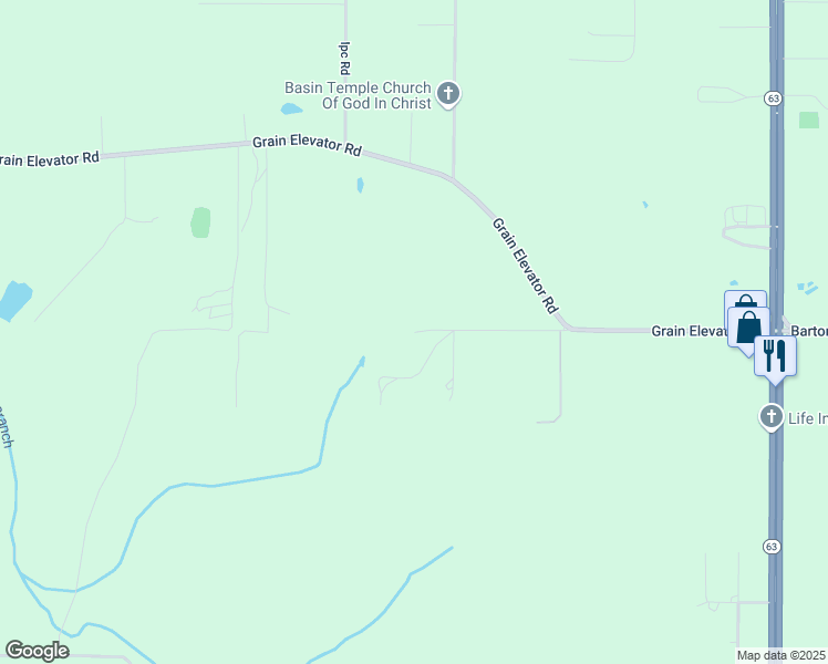 map of restaurants, bars, coffee shops, grocery stores, and more near 198 Elkins Lane in Lucedale