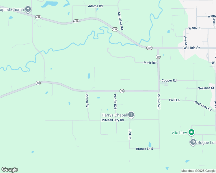map of restaurants, bars, coffee shops, grocery stores, and more near 59309 Louisiana 60 in Bogalusa