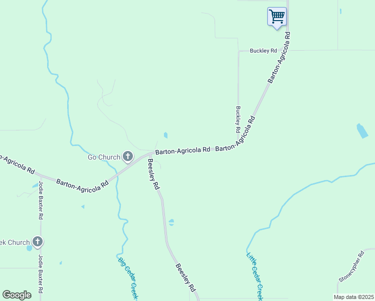 map of restaurants, bars, coffee shops, grocery stores, and more near 1276 Barton-Agricola Road in Lucedale