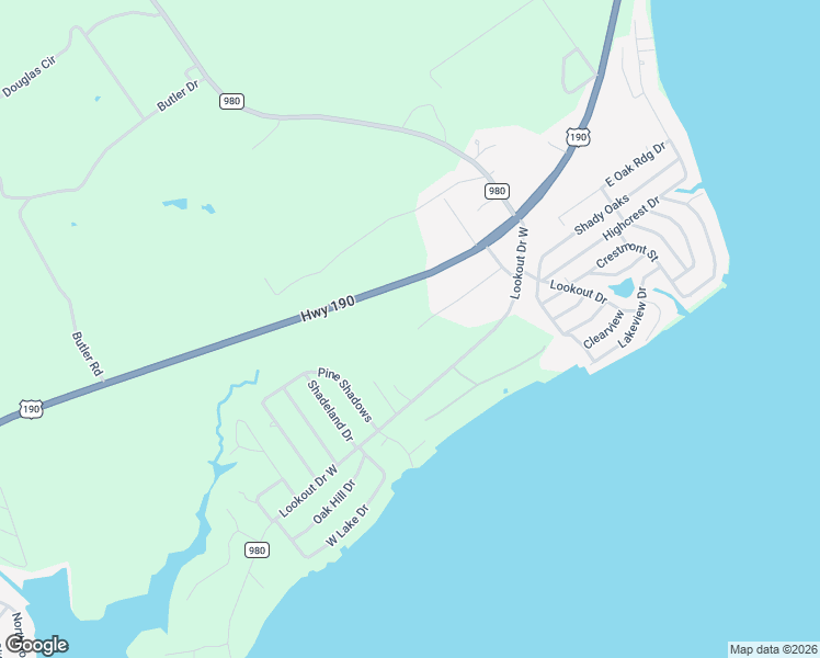 map of restaurants, bars, coffee shops, grocery stores, and more near 250 Pine Valley Lane in Point Blank