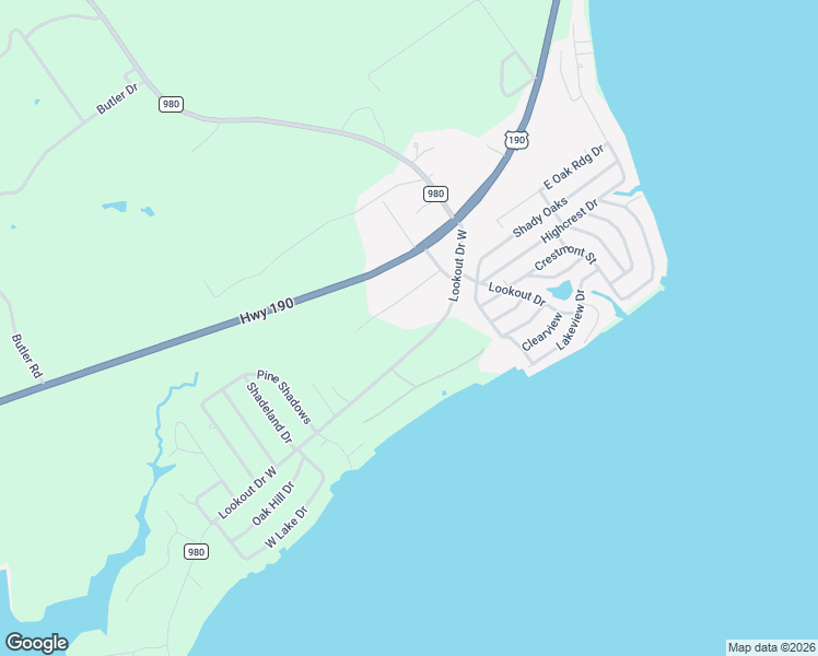 map of restaurants, bars, coffee shops, grocery stores, and more near 240 Lookout Drive West in Point Blank