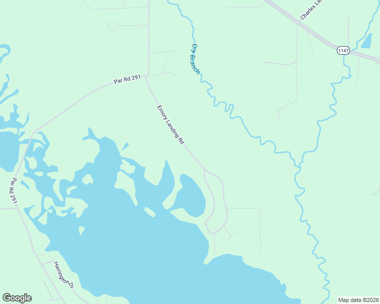 map of restaurants, bars, coffee shops, grocery stores, and more near Emory Landing Rd in DeRidder