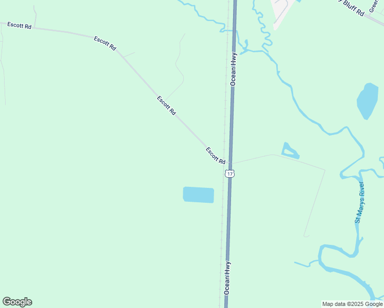 map of restaurants, bars, coffee shops, grocery stores, and more near 1456 Escott Road in Kingsland