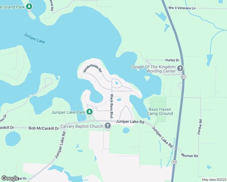 map of restaurants, bars, coffee shops, grocery stores, and more near 14 Blue Gill Loop in DeFuniak Springs