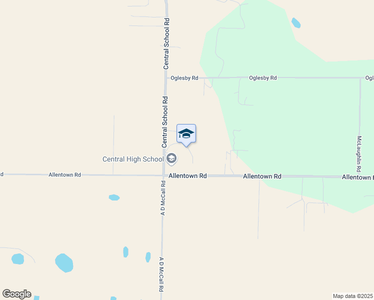 map of restaurants, bars, coffee shops, grocery stores, and more near 6180 Central School Road in Milton
