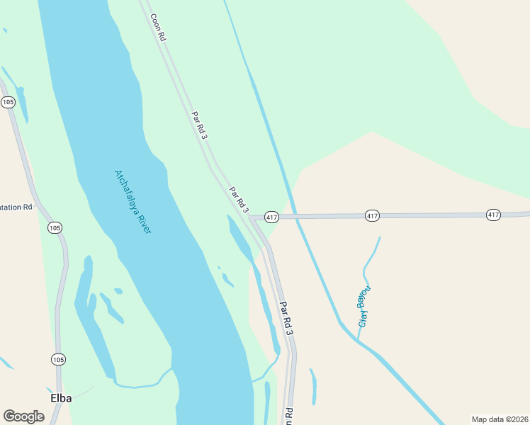map of restaurants, bars, coffee shops, grocery stores, and more near 10543 Louisiana 417 in Batchelor