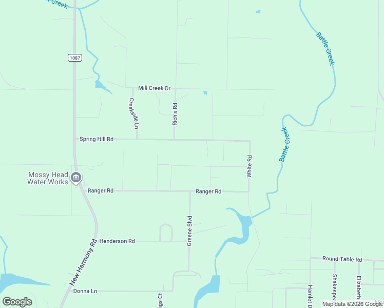 map of restaurants, bars, coffee shops, grocery stores, and more near 610 Spring Hill Road in DeFuniak Springs