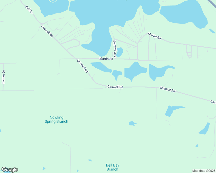 map of restaurants, bars, coffee shops, grocery stores, and more near 1067 Caswell Road in DeFuniak Springs