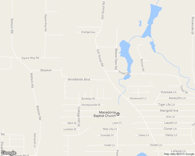 map of restaurants, bars, coffee shops, grocery stores, and more near 126 Woodlands Boulevard in DeFuniak Springs