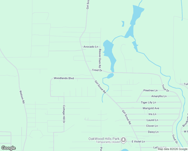 map of restaurants, bars, coffee shops, grocery stores, and more near 1680 Trout Drive in DeFuniak Springs