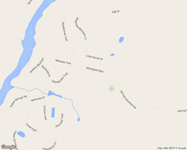 map of restaurants, bars, coffee shops, grocery stores, and more near 5192 Woodgate Way in Marianna